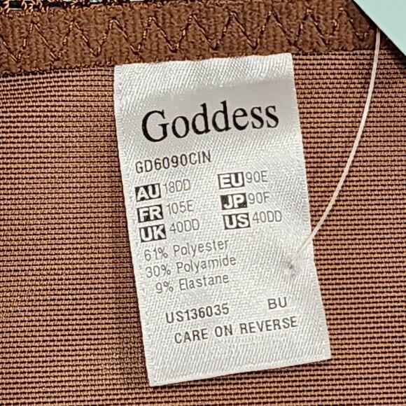 Goddess Keira Underwire Bra Full Coverage‎ 40DD Cinnamon - Picture 7 of 10